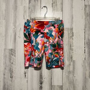 NOBO Floral Biker Shorts Women’s Size Small Stretch Active Lounge Shorts